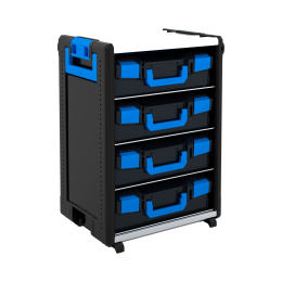 WorkMo 24-750 avec 4 tablettes pour BOXX avec 4 L-BOXXes 136 vides