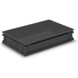 Eurobox 600 x 400 x 120 mm coolgrey