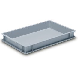Box Euro 600 x 400 x 75 mm gris clair