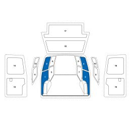 Sowaflex Wand links Wand rechts
Opel Vivaro Mod.14
Radstand 3098mm 2 Schiebetüren
