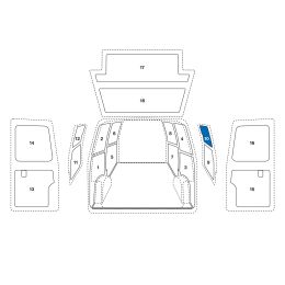 Sowaflex Schiebetür rechts oben
Toyota Proace Mod.17 
Radstand 2925mm