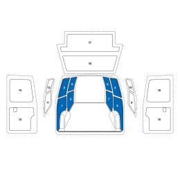 Sowaflex Wand links Wand rechts
Renault Kangoo Mod.08 
Radstand 2697mm ohne Schiebetüren