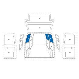 Sowaflex Wand links oben Wand rechts oben
Opel Combo Mod.18
Radstand 2785mm ND 1 Schiebetüre links